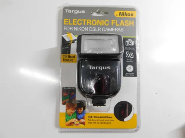 TARGUS TG-DL20N ELECTRONIC FLASH for NIKON DSLR CAMERAS w/ TILT HEAD FEATURE