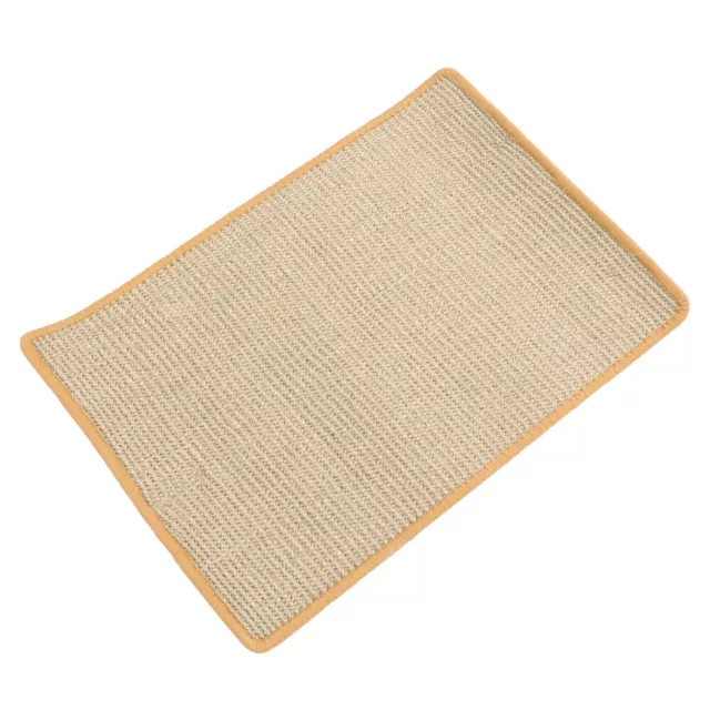 Brown Sisal Cat Scratch Mat for Grinding Claws and Protecting Furniture