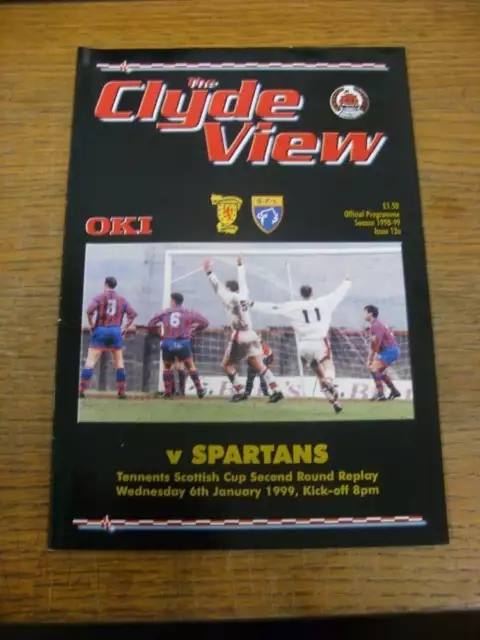 06/01/1999 Clyde v Spartans [Scottish Cup]