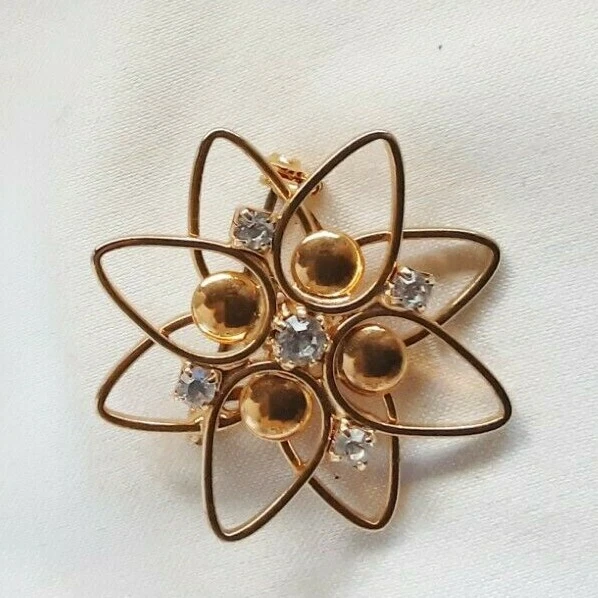 Broche étoile Vintage LANCOME - Métal Doré - Créateur