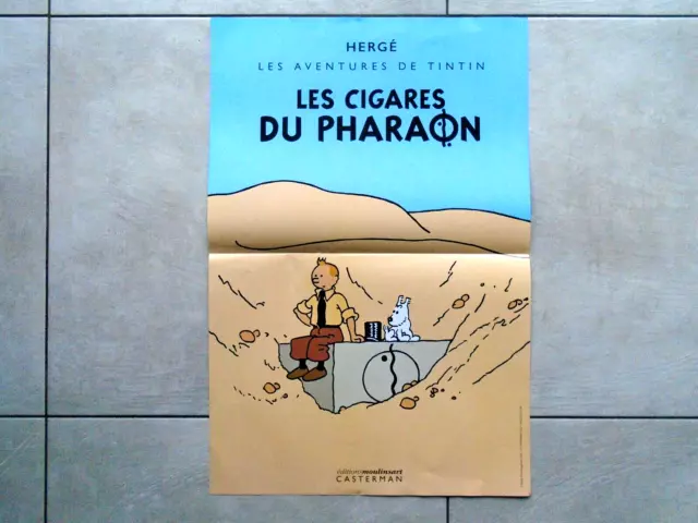 2022 / Rare Affiche Tintin / Les Cigares Du Pharaon / Neuve Jamais Exposee !