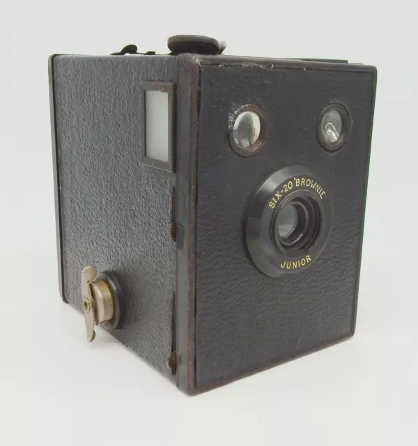 Kodak Six-20 Brownie Junior  - 620 Roll Film Box Camera - Cir 1935