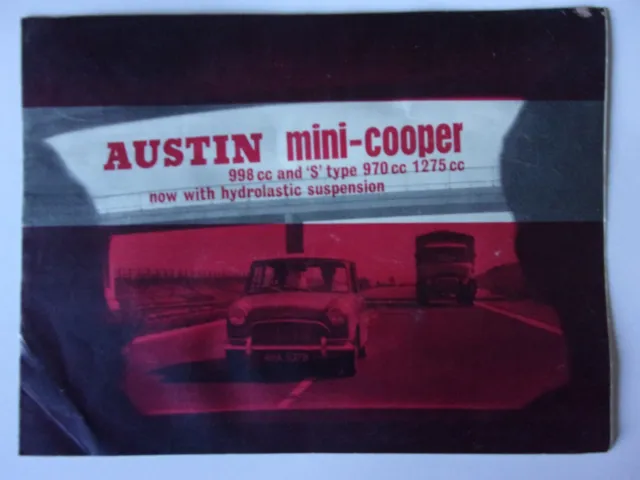 AUSTIN MINI COOPER & S TYPE orig 1967 UK Mkt Sales Brochure - 2284