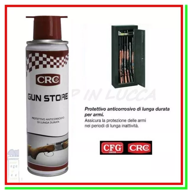 Lubrificante Spray CRC GUN STORE 250ml Olio Protettivo Anticorrosivo Armi