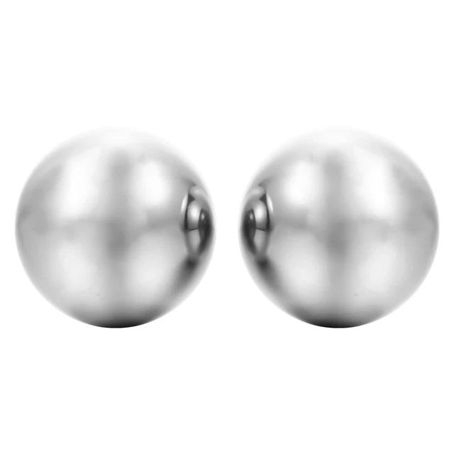 2 pezzi palline da massaggio metallo palline da mano acciaio inox palline da allenamento hand rolling B