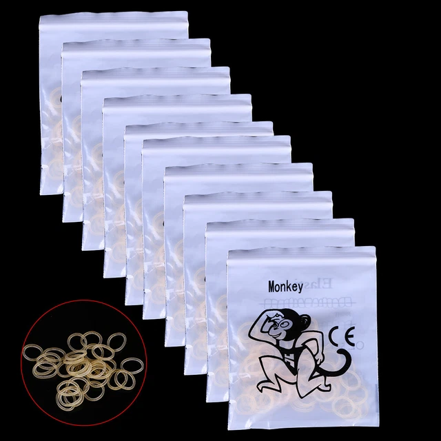 3000X Dental Orthodontic Traction Elastics Latex Rubber Band Monkey 3/8",3.5 OZ