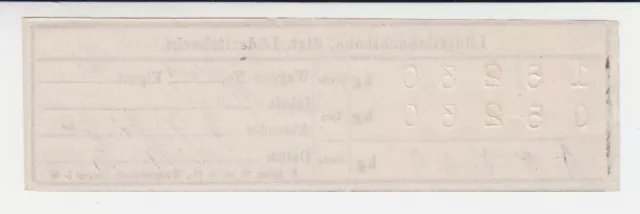 German South West Africa 05.02.1914 Ladeschein for Waggonladung 68859
