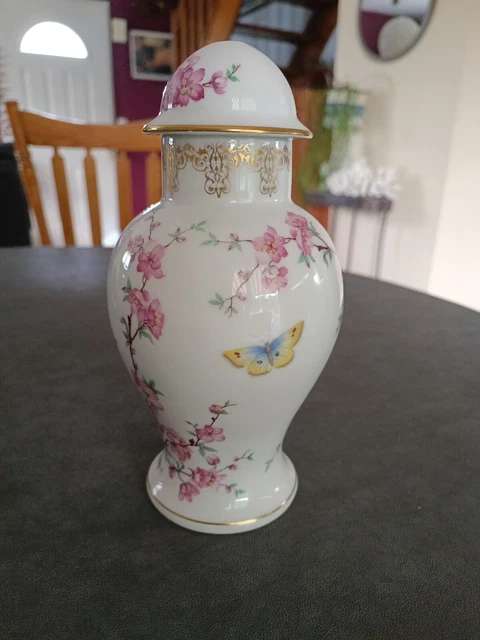 Pied De Lampe Vintage En Porcelaine Japonaise à Fleurs