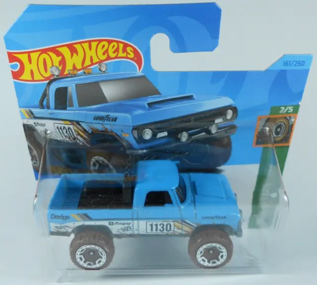 Hot Wheels 1970 Dodge Power Wagon (blue) sealed on short card #161/2023