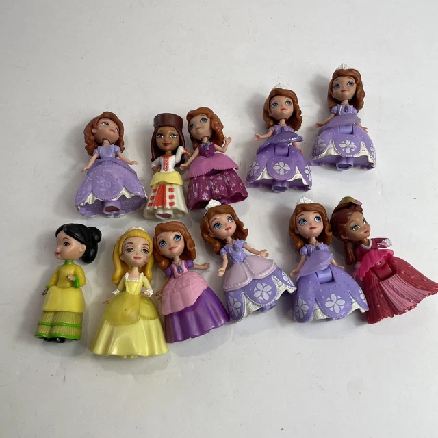 DISNEY PRINCESS SOFIA the First Sophia & Friends Folding Figures Dolls ...