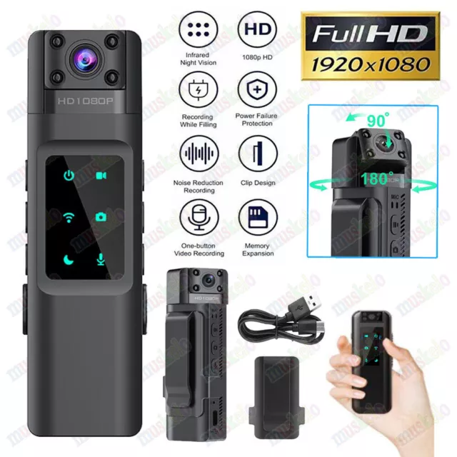 1080P Police Body Camera Video Audio Recorder HD Night Vision Mini Camcorder USA