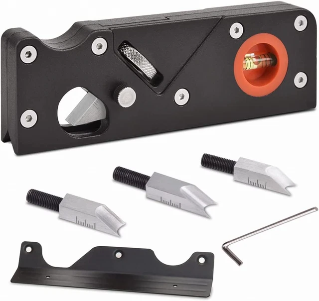 Chamfer Planer Woodworking Plane Edge Corner Flattening Chamfering W/4cutters