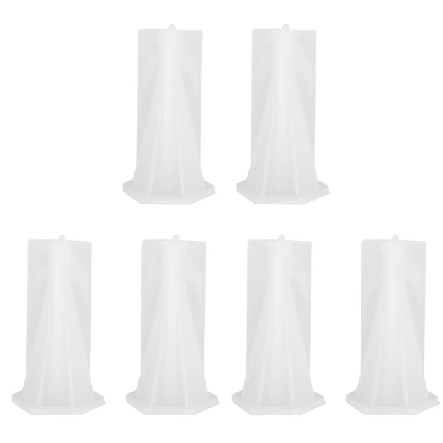 6 piezas Colgantes de molde de silicona Colgantes Cristal Fundido Reutilizables