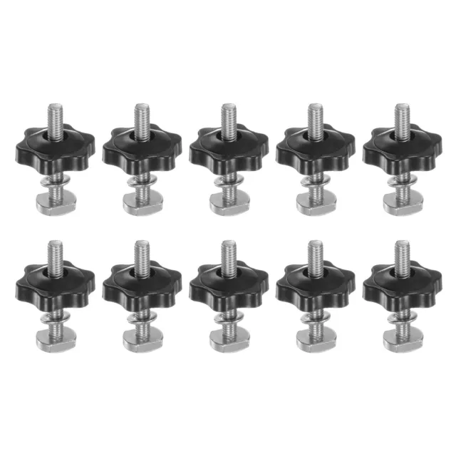 Set 10 bulloni scala a T kit pulsante M6x40 mm bulloni filettati M6x32 mm dado pulsante di bloccaggio