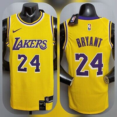 GRYUEN Hommes Femme Los Angeles Lakers 24# Bryant Maillot T-Shirt de Basket-Ball Uniforme de Basket-Ball Top Brodés 