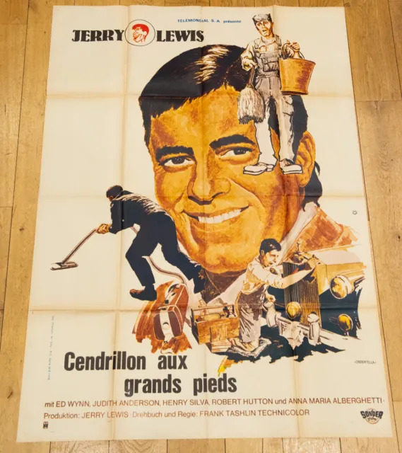 CENDRILLON AUX GRANDS PIEDS Affiche film 100x140 TASHLIN, JERRY LEWIS, ANDERSON
