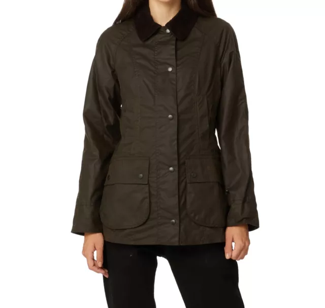 BARBOUR Jacket Woman IN Wax Classic Beadnell Wax LWX0668OL71 Colour Olive