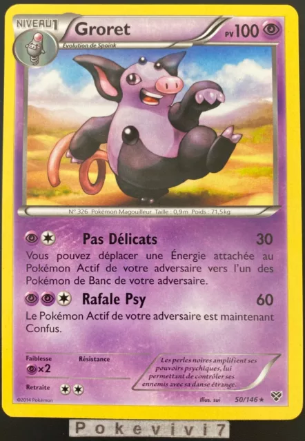 Carte Pokemon GRORET 50/146 Rare XY1 XY de Base FR