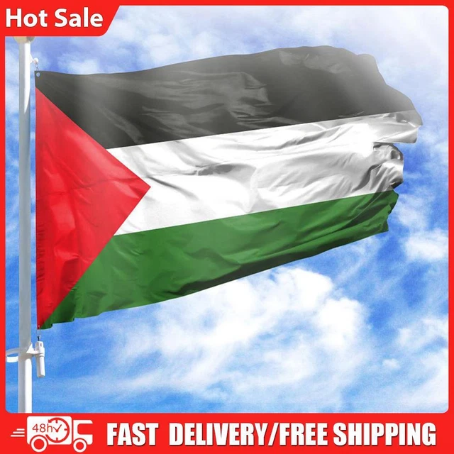 Palestine National Flag Polyester Palestine Large Flag for Party Festival Parade