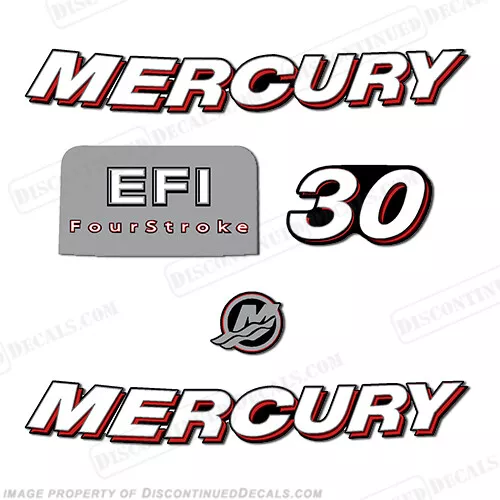 Fits Mercury 30hp FourStroke EFI Decal Kit - 2006