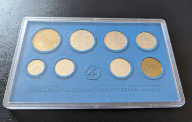 DDR EAST GERMANY 8 BU Coin Set from 1979
