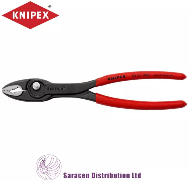 KNIPEX 200mm TWINGRIP SLIP JOINT PLIERS - 82 01 200