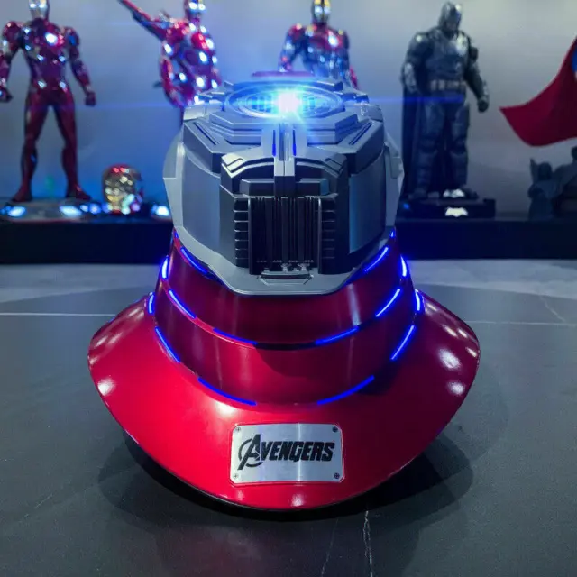 Casco 1:1 Iron Man MK7 5.2 Altoparlante Bluetooth base supporto LED luce respiratoria