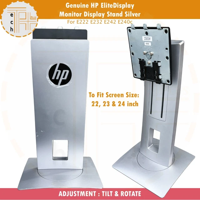 GENUINE HP ELITE Display E222 E232 E242 E240c Monitor Display Stand Silver HP £14.95 PicClick UK