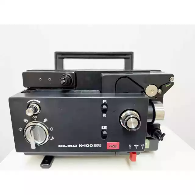 ELMO K-100 SM 8Dual 8mm ADJUSTABLE SPEED MOVIE PROJECTOR- AS IS 2