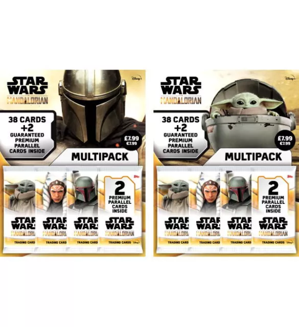 Topps Star Wars The Mandalorian 38+2 Trading Cards Carte Da Collezione Sigilate