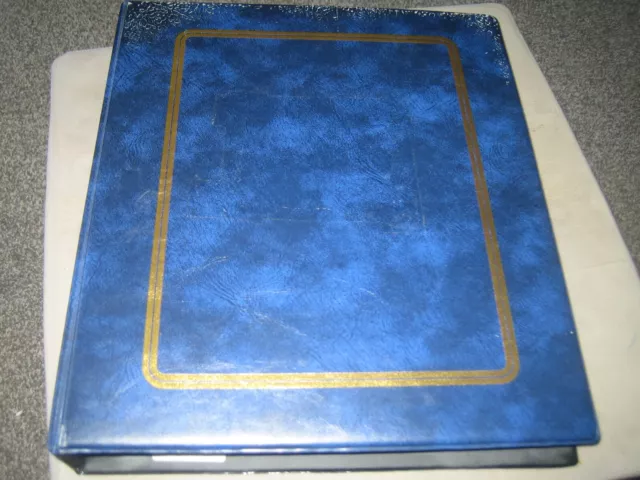 isle of man stamp presentation packs ( complete umm ) in blue album  (a )