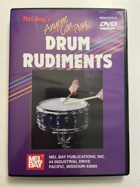 Mel Bay's Anyone Can Play Drum Rudiments Music Instructional DVD