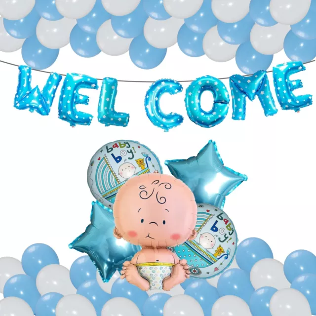 Welcome Home Lettres Ballons Garçon Fille Bébé Douche Rose Bleu Fête Décor