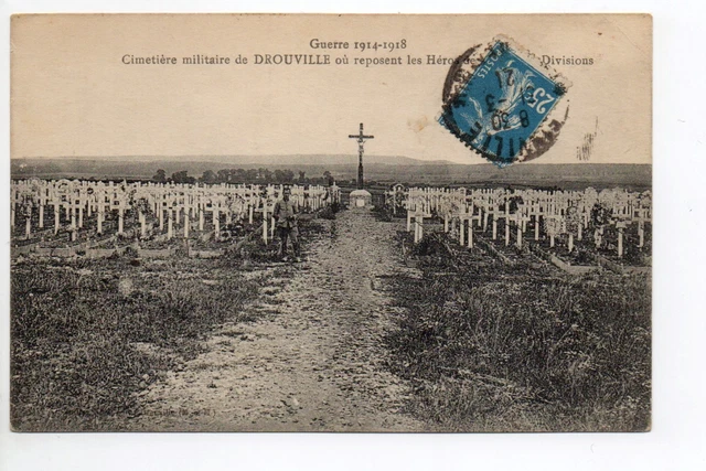DROUVILLE par Lunéville Meurthe et moselle CPA 54 vue du cimetiere militaire