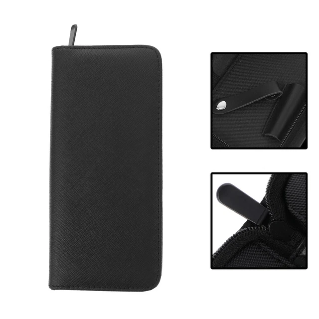 Kit de peluquería bolsa de peine bolsa para tijeras de pelo bolsa de cuero estuche de cuero