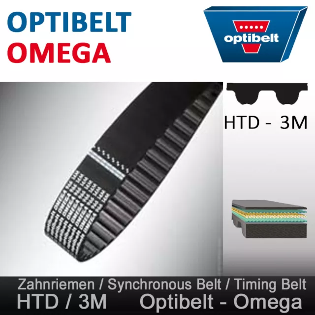 OPTIBELT Omega (288-3M-15) Zahnriemen HTD mit 96 Zähne