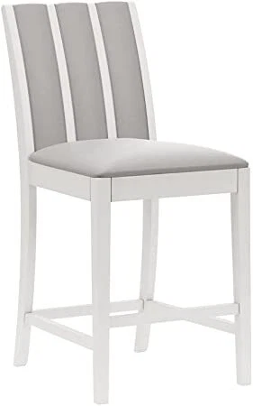 Hillsdale 5322-822 Wood Counter Height Stool Channel Back White