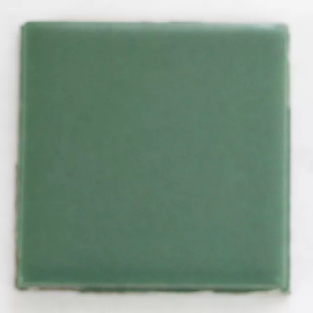 2" x 2" Tile Forest Green Matte Vintage Mosaic Ceramic C#659 1 Pc
