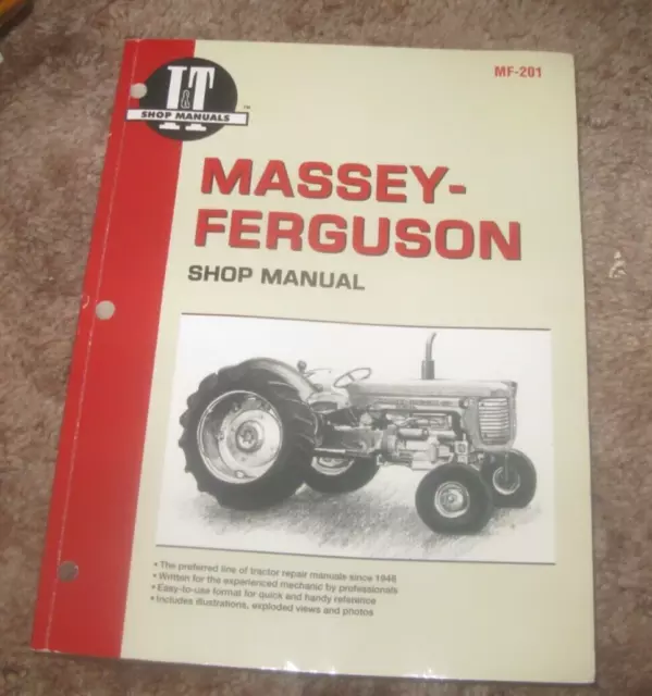 MASSEY- FERGUSON MF 201 Shop Manual Book MF 65, 85, 88 1080, 1085, 1100, 1130