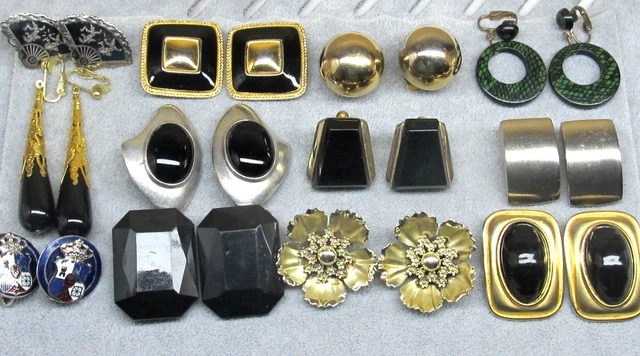HIGH END BRANDS Les Bernard, Ben Amun, Coro, Napier, Siam VTG Earrings SIGNED