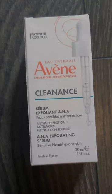 Avene - Cleanance A.H.A Exfoliating Serum - 30ml - New FAST FREE DELIVERY