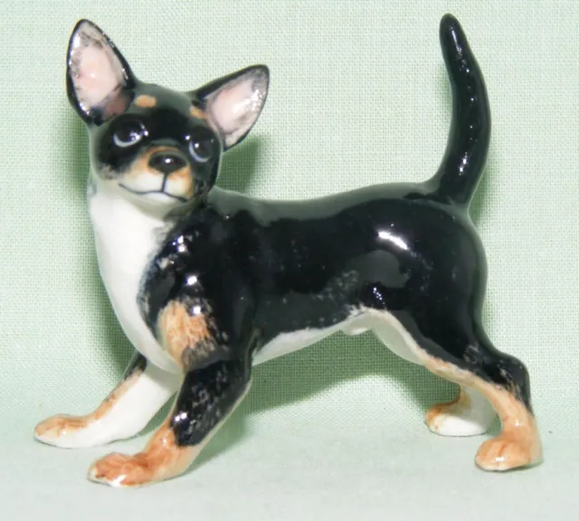 Klima Miniature Porcelain Animal Figure Chihuahua Standing Black L794