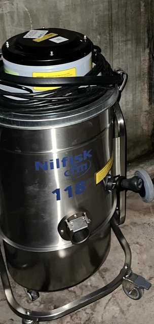 Nilfisk Model 118 Industrial Vacuum CSA & ETL Certified Stainless Steel