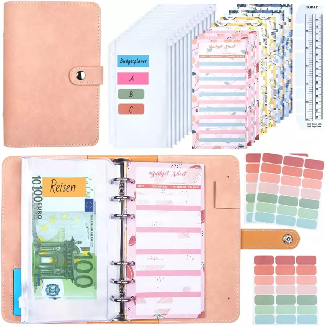 Budget Planner, Binder - Bugetplaner Startset Finanzplaner, A6 Budget Planer Ums