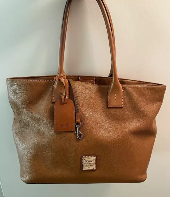 DOONEY AND BOURKE Florentine Leather Medium Natural Russel Tote Bag.