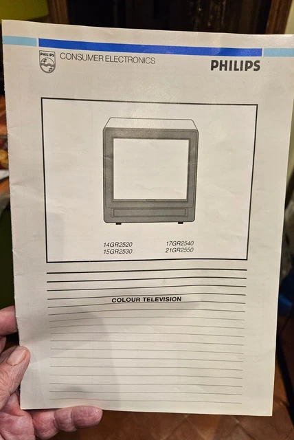 Television Operating Instructions - Phillips 14/15/17/21 GR2520/30/40/50