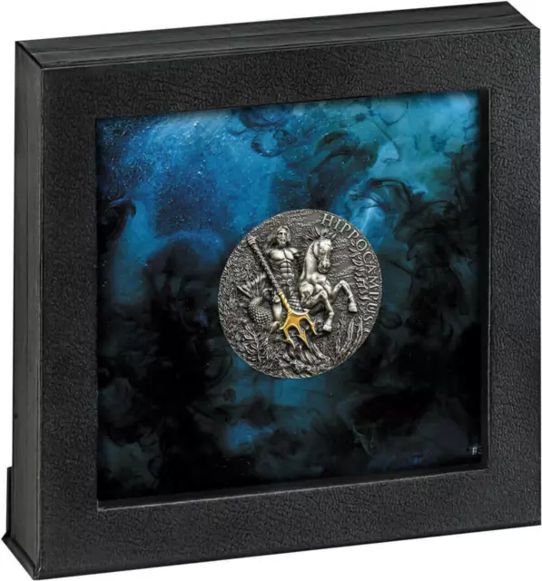 ​Hippocampus 2oz Silver Coin 2021 Cameroon 2000 Francs 500 Mintage High Relief