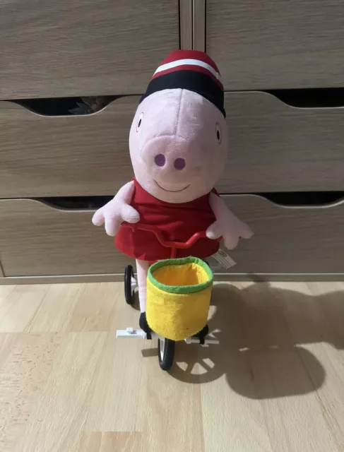 PEPPA PIG MUSICAL Cycling Peppa Motorised Tricycle Plush Toy 12.99 PicClick UK