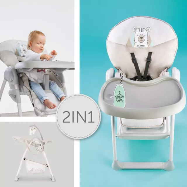 Hauck Hochstuhl Sit N Relax mit Babyliege und Sitz für Kleinkinder von Geburt an