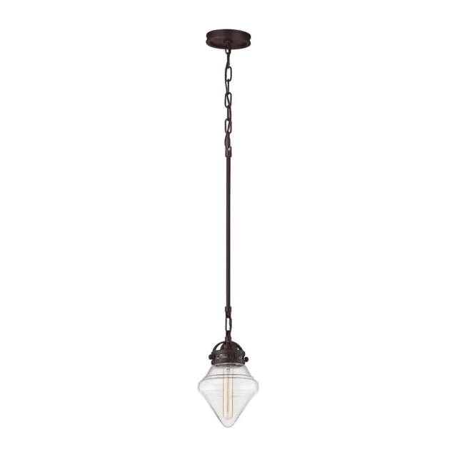 Elk Lighting 1-Light 7" Oil Rubbed Bronze Mini Pendant Ceiling Light 67125-1